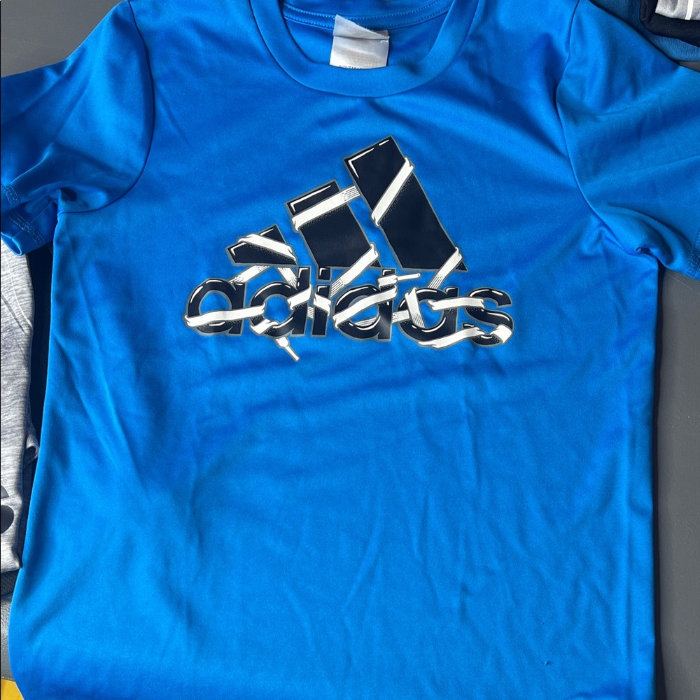 Adidas Kids Blue and Gray shorts set. Size: 6 - Picture 2 of 5